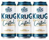 3 Cerveja Krug Cristal Puro Malte American Style Lager 473Ml