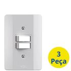 3 Conjunto Interruptor 1 Simples 1 Paralelo 10A Mec-Tronic