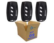 3 Controle Remoto Alarme Portão 433mhz Ipec Garen Rcg