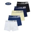 3 cuecas lupo boxer infantil s/ costura microfibra 136