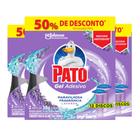 3 Detergente Adesivo Sanitário Lavanda Pato 2 Refil 38g Cada
