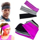 3 Faixa Cabeça Esporte Corrida Academia Yoga Headband