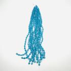 3 Fios de Pedras Gota 12x8mm 90un Azul 35cm Artesanato Biju