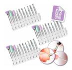 3 Kit 10 Brocas Diamantadas Profissionais Originais Unha Gel