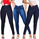 3 Kit Calças Jeans Feminino Hot Pants Levanta Bumbum