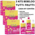 3 Kit Capilar Bebeloo Tutti Fruti Nutrição Cabelo Danificado