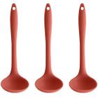 3 Kit de Conchas Silicone Cozinha Sopa Caldo Feijão OU Terracota Talher Utensílios