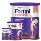 3 Latas- Fortini Complete Suplemento Infantil Em Pó Danone Chocolate- 800g