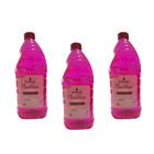 3 Limpador Multiuso Perfumado 2 Litros Rosa Silvestre Desinfetante Concentrado Senalândia - Envio Já