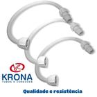 3 Mangueiras Engate Plástico Flexível P/ Vaso 40cm Krona