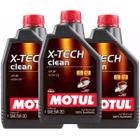 3 Óleos de Motor Sintético Alto Desempenho Motul X-Tech Clean 5w-30 Audi Bmw Citroen Ford Hyundai Jeep Mercedes