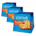 3 Panetones Visconti, Tradicional, Pannetone de 400g