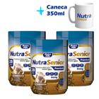 3 potes de Nutra Senior Premium 50+ 800g ZERO LACTOSE e Caneca Exclusiva Nutra Senior