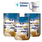 3 potes de Nutra Senior Premium 50+ 800g ZERO LACTOSE e Caneca Exclusiva Nutra Senior