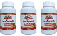 3 Potes de Óleo Semente Abóbora Com Vitamina E - Fonte Omega 6 E 9 120 Cápsulas 1000mg