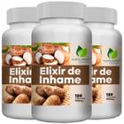 3 Potes Elixir de Inhame Kit 360 Cáps - Fonte Verde