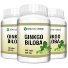 3 Potes Ginkgo Biloba 120 Cáps - Status Verde