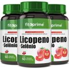 3 Potes Licopeno + Selênio 500mg 60cps Fitoprime