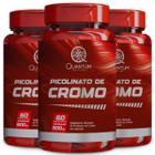 3 Potes Picolinato de Cromo Kit 360 Cápsulas - Quantum - Quantum Nutrition