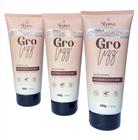 3 Progressivas De Chuveiro Gro Lizz Sem Formol Profissional 600g