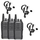 3 Rádio Comunicador Baofeng Uv6 Profissional Vhf Uhf 8w 