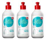 3 Sabonete Líquido Para Gatos 500ml Ibasa - Envio Imediato