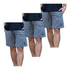 3 Shorts Bermuda Adulto Tactel Elastano Academia Verão 099