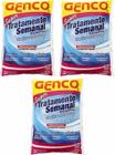 3 Super Tratamento Semanal Genco Para Piscina Oxigenco 400g