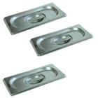 3 Tampas para Cuba Gn 1/9 17x10 Rechaud Buffet 3256-19-3 - Ke Home