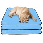 3 Tapetinhos Macios para Dormir Pet Antipulgas Antipulgas 200 Lavagens 100x70 Azul Quality - Vila Flor