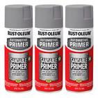 3 Tinta Primer Cinza Pintura Base Lixável Automotivo Rust Oleum