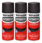 3 Tinta Spray Rust Oleum Para Para-choques Automotivo Preto