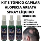 3 Tônico 120ml Nasce Cresce E Fortalece Anti Alopecia Areata