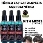 3 Tônico Capilar Spray Anti Alopécia Androgênetica AntiCaspa