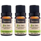 3 unidades Óleo Essencial Melaleuca (Tea Tree) - Via Aroma 10ml