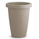 3 Vaso Floreira Plástica 11 Litros Redonda Areia De Chão Escada Decoração Jardim Flores Artificiais