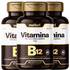3 x Vitamina B12 Metilcobalamina 500mg 180 Cáps Suplemento