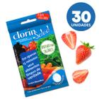 30 Cartelas Para Limpeza de Frutas Uva Morango Clorin Salad