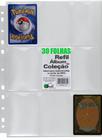 30 Folhas Fichário, Álbum Pasta 11 Furos Universal 9 Bolsos Cards Cartas Pokémon Magic Yugioh