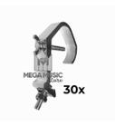 30 Garra Clamp Gancho Q15 Até Q30 De Aluminio Treliça Tripé - MEGA MUSIC