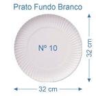 30 Prato de Bolo Salgado Fundo Branco Nº10 - AAZ