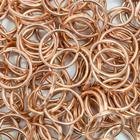 300 Argola 23mm Rose Gold Para Chaveiros Lembrancinhas Sem Corrente - Russo Art