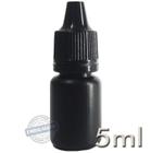 300 Frasco Plástico 5ml Conta Gotas Preto - Ref 14730