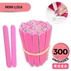 300 Lixas de Unha Mini Descartáveis Manicure Pedicure 8 cm