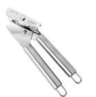 304 Aço inoxidável Can Opener Manual Food Safe With Built In Bottle Opener Abridores (Prata)