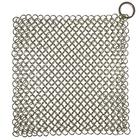 316 Premium Aço Inoxidável Limpador de Ferro Fundido, Depurador de Chainmail para Panela de Ferro Fundido Pré-Temperado Pan Fornos Holandeses Waffle Ferro Panelas Raspador Ferro Fundido Grelhador Raspador Frigideira Raspador HOVhomeDEVP (7 Polegadas S)