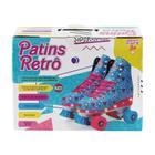 35 Azul Patins Retro 4 Rodas Com Led - BBR TOYS R2950