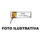 350830 60mah 2 Fios 3,7v 3,5mm X 08mm X30mm Recarregavel