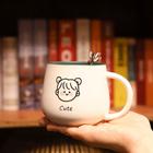 350ml Cute Portrait Coffee Mug, Creative Student Office Mug, - Wokex