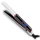 35W Professional Hair Alisador LED Display Ionic Flat Iron PTC Aquecimento Hair Style styling Curler Hair Straightener Hair Straightener Rolos de cabelo (branco)